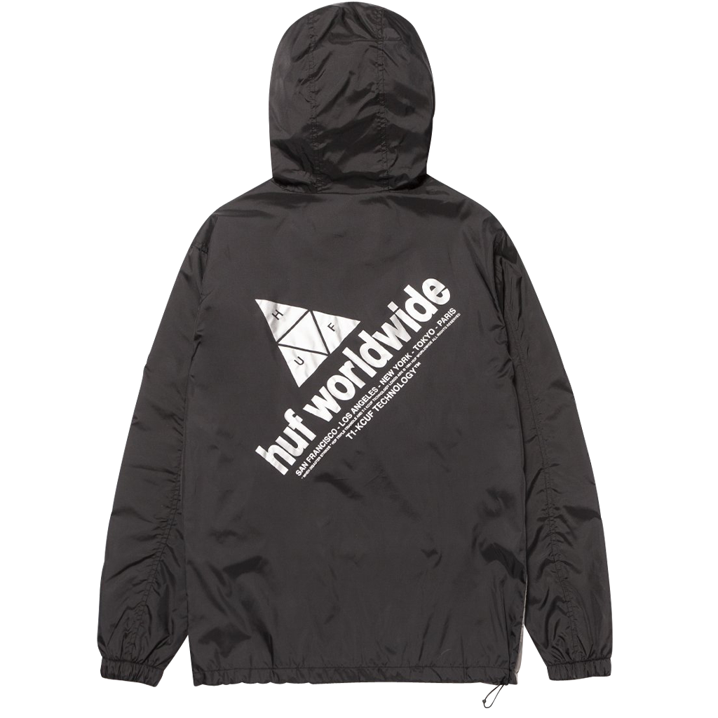 Huf Wave Anorak Jacke (black) - Blue Mountain Store