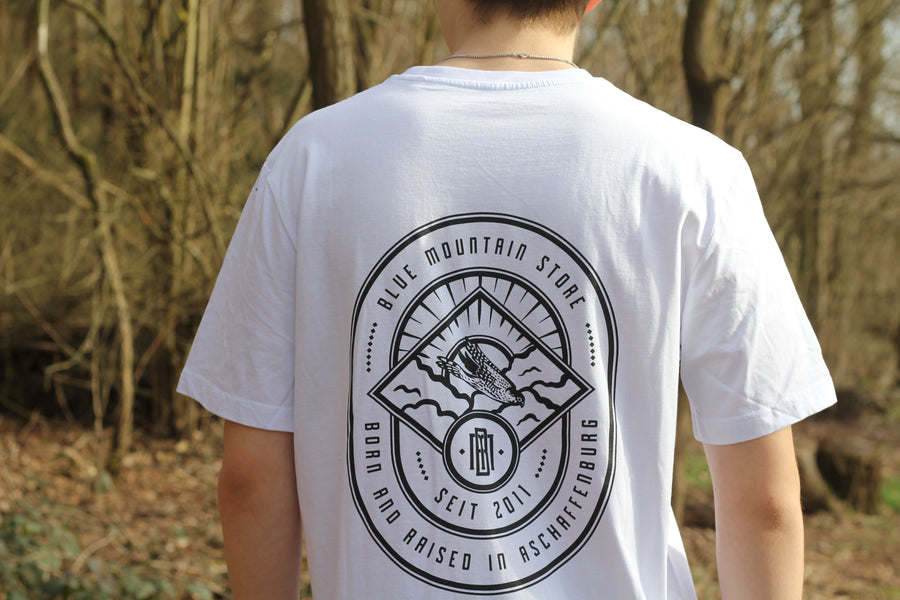 BMS "Falken B.A.R." Tee (white/black) - Blue Mountain Store