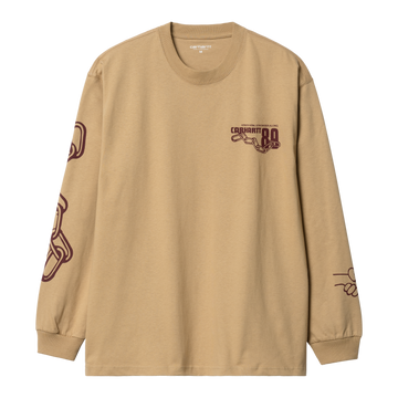 Carhartt WIP L/S Stronger T-Shirt (dusty hamilton brown) - Blue Mountain Store