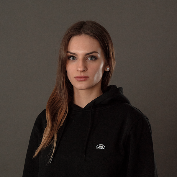 BMS Embroidery Classic Logo Hoodie (schwarz/weiß) - Blue Mountain Store