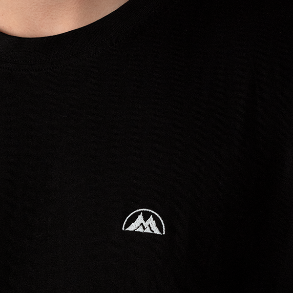BMS Embroidery Classic Logo Hoodie (schwarz/weiß) - Blue Mountain Store