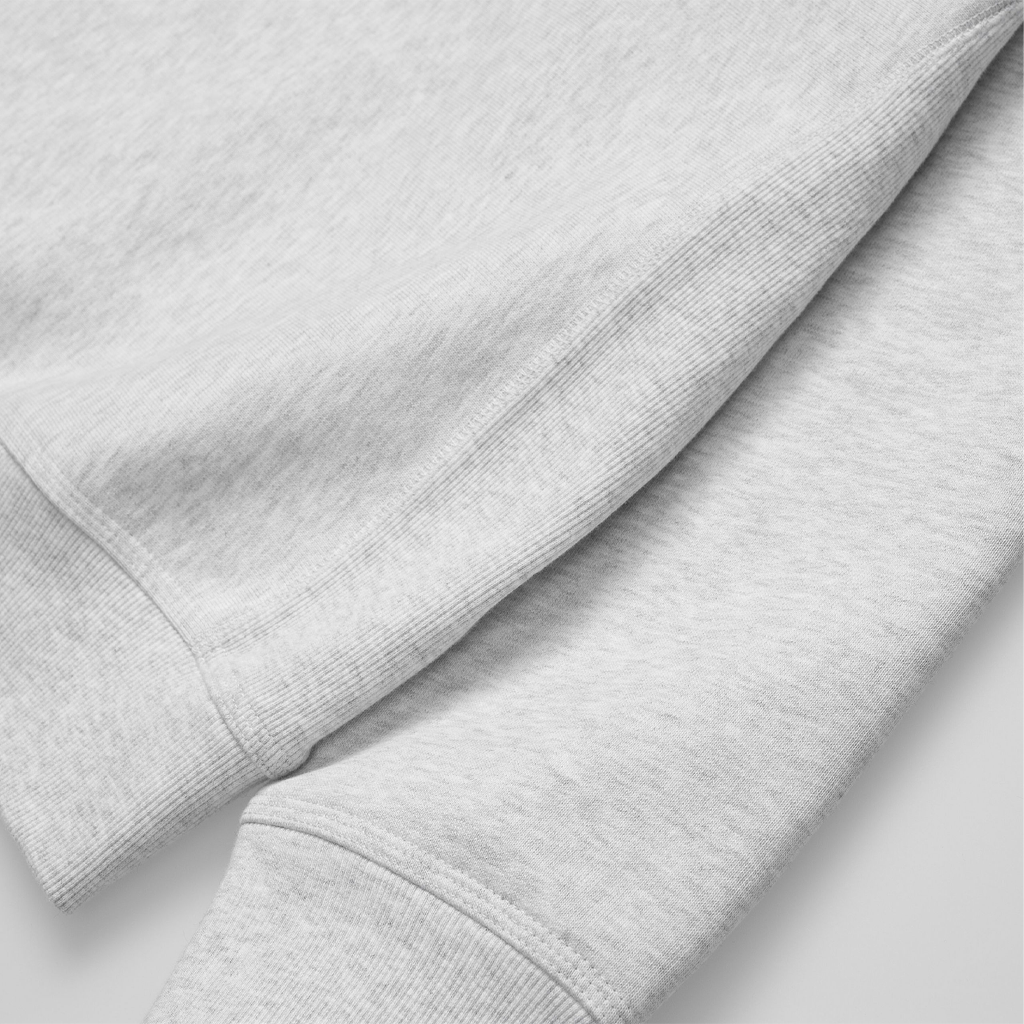 Carhartt WIP Half Zip American Script Sweat (ash heather) - Blue Mountain Store
