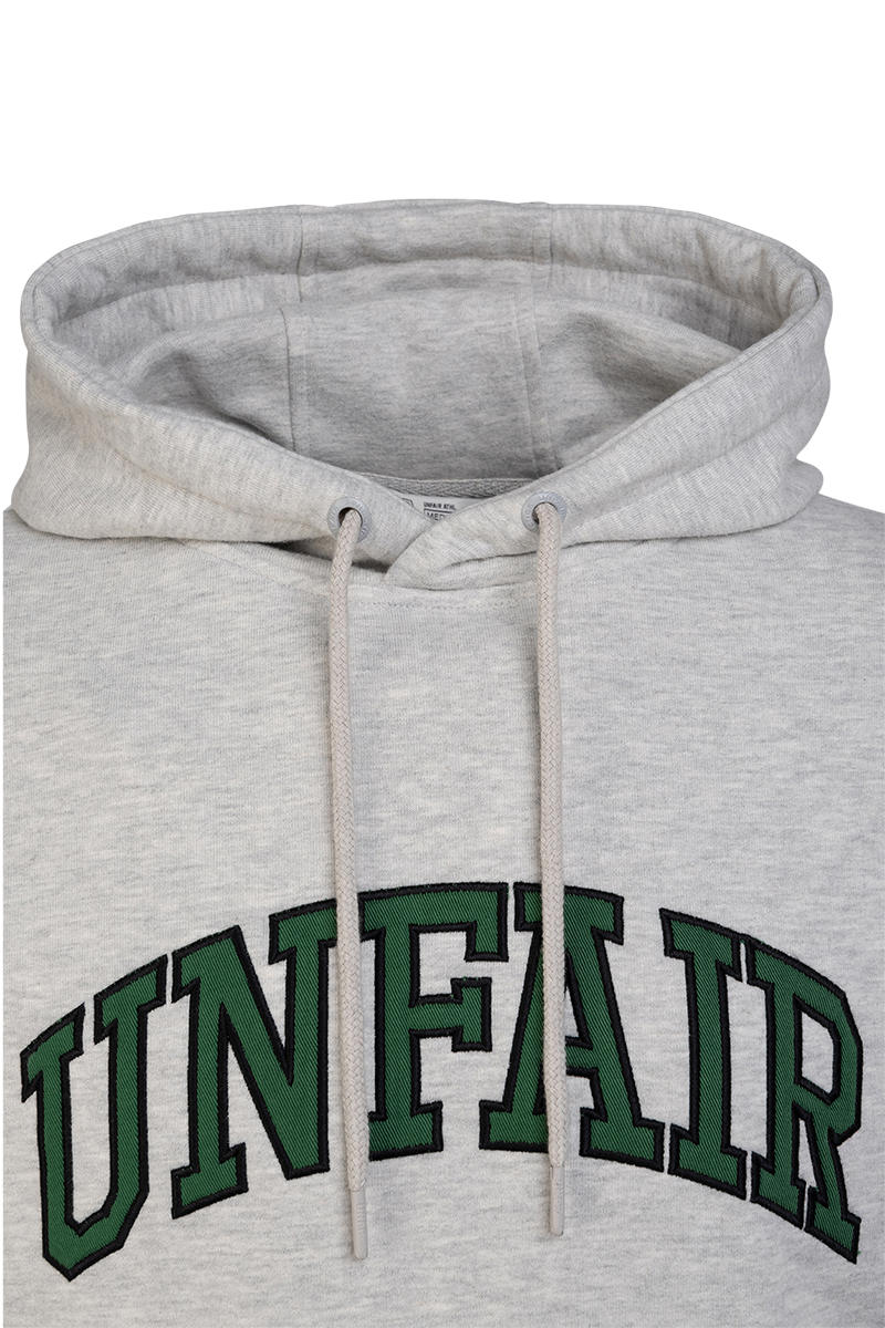 Unfair Athletics College Hoodie (heather grey) - Blue Mountain Store