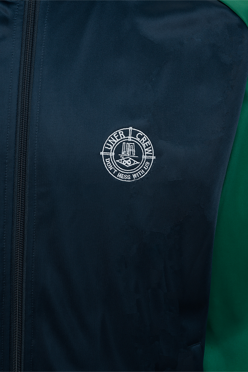 Unfair Athletics Two Side Tracktop (navy/green) - Blue Mountain Store