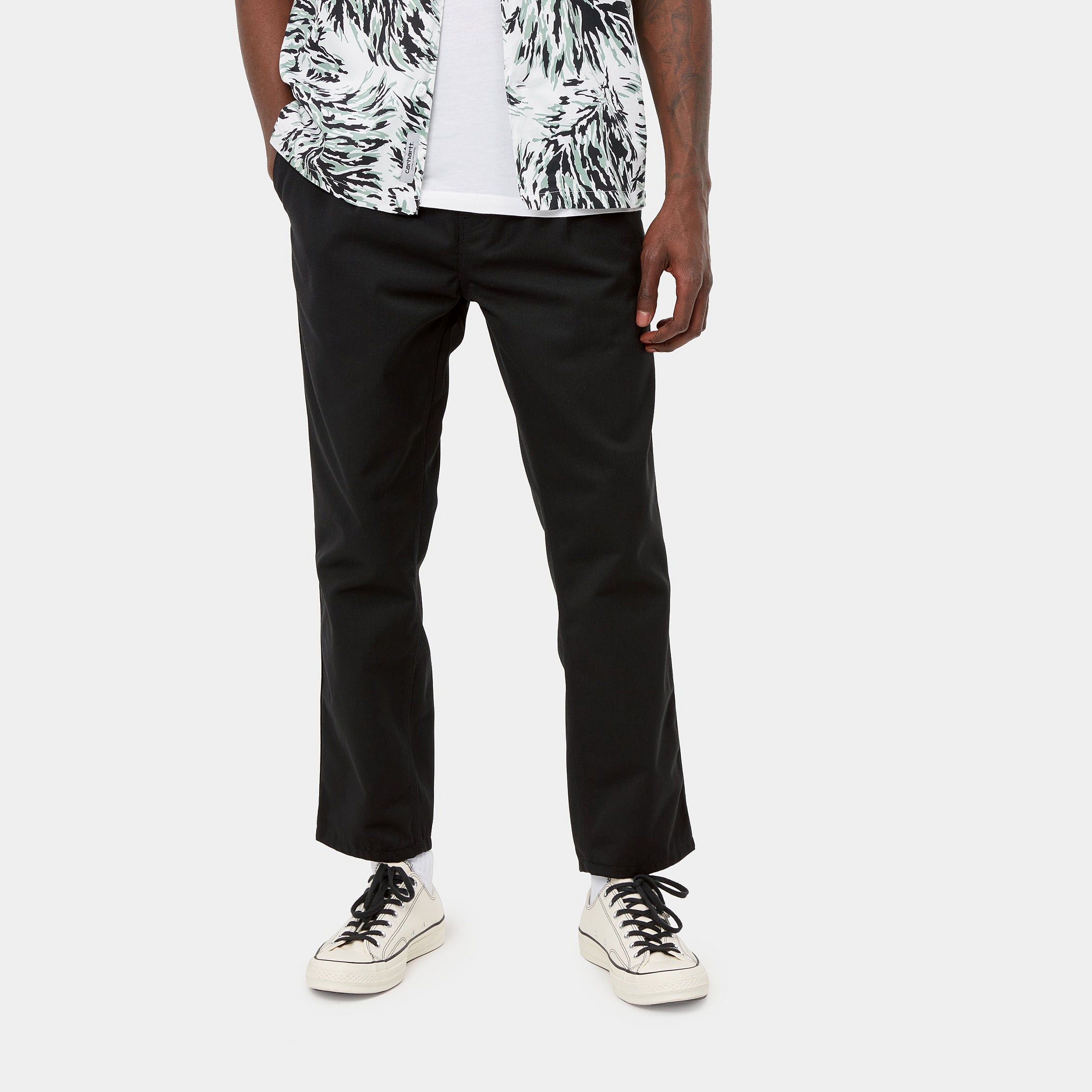 Carhartt WIP Abbott Pant (black rinsed) - Blue Mountain Store