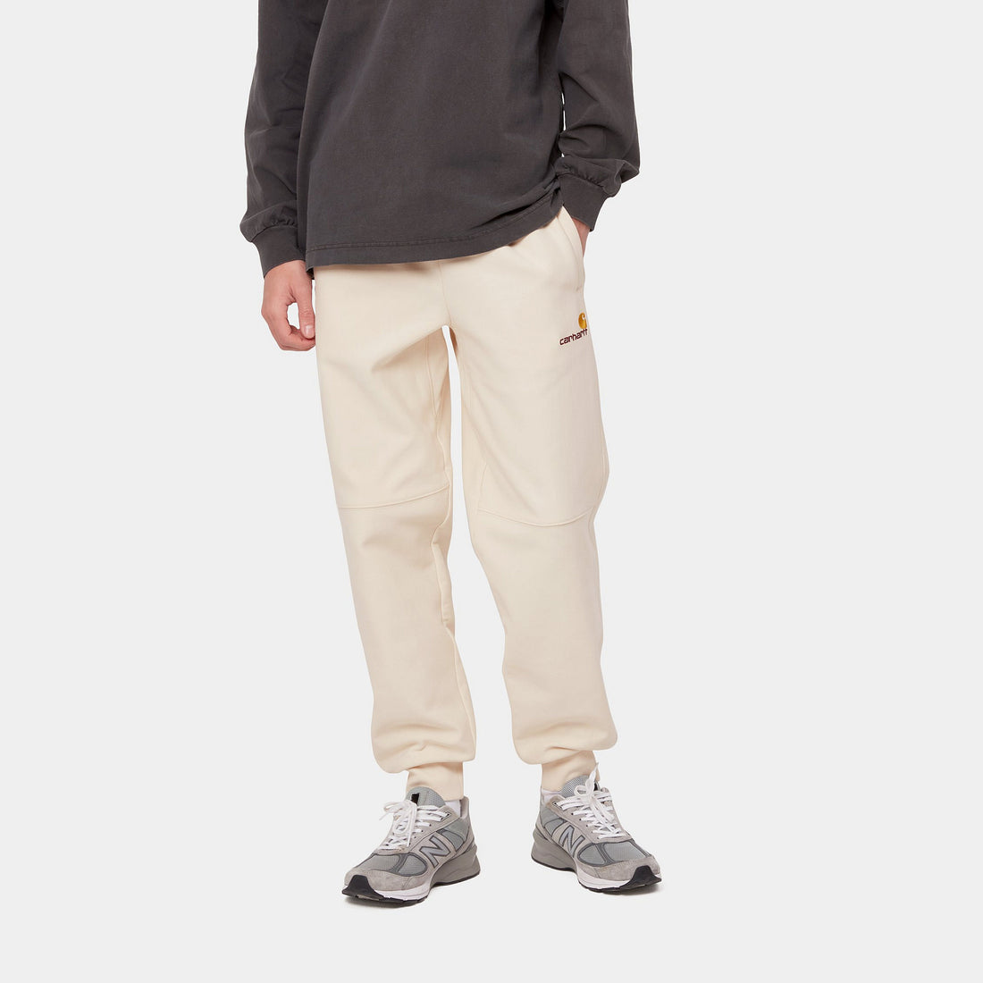 Carhartt WIP American Script Jogging Pant (natural) - Blue Mountain Store