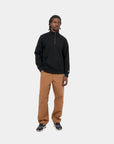 Carhartt WIP Chase Neck Zip Sweatshirt (black/gold) - Blue Mountain Store