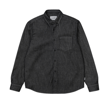 Carhartt WIP L/S Civil Shirt (black/stone washed) - Blue Mountain Store