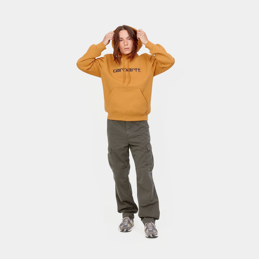 Carhartt WIP Hooded Carhartt Sweat (orche/dark navy) - Blue Mountain Store