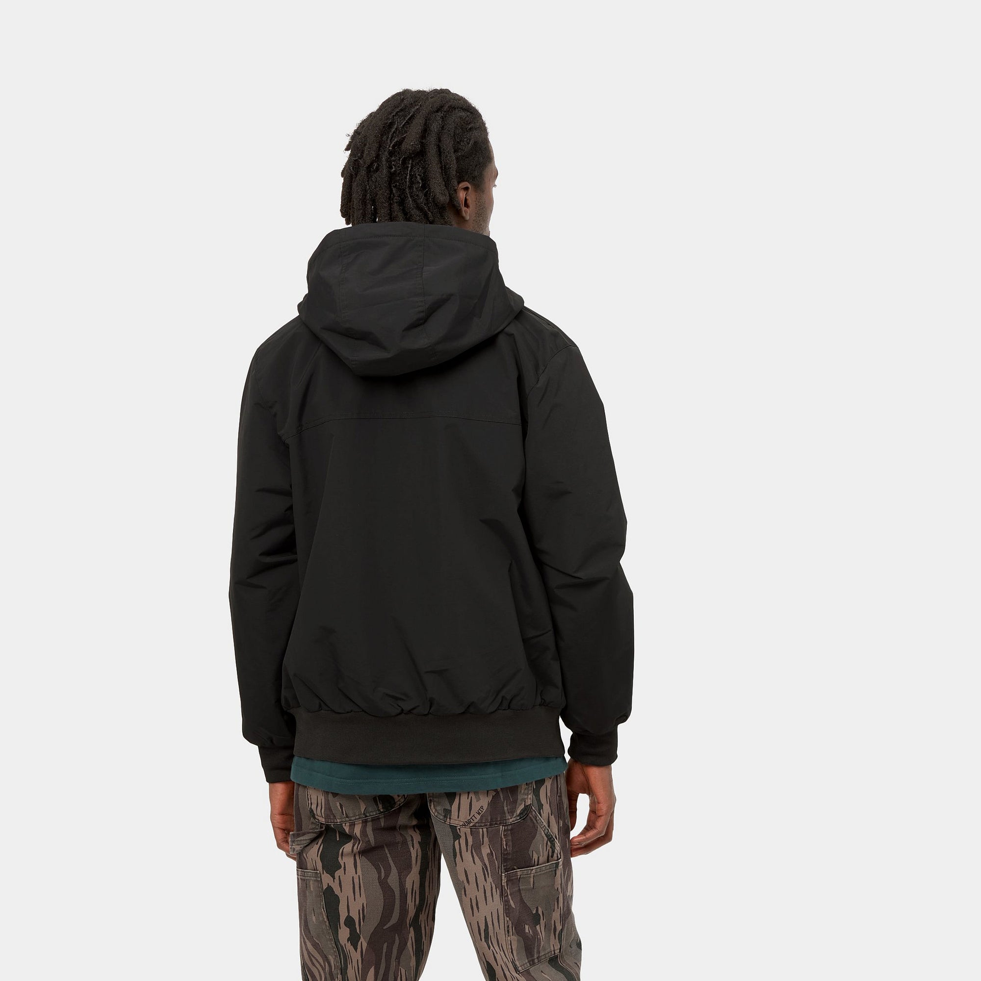 Carhartt Hooded Sail Jacket (black/white) - Blue Mountain Store