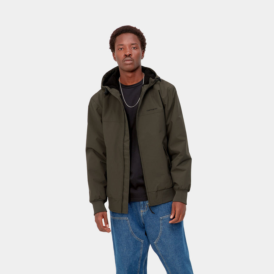 Carhartt WIP Hooded Sail Jacket (cypress/black) - Blue Mountain Store