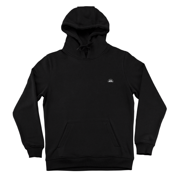 BMS Embroidery Classic Logo Hoodie (schwarz/weiß) - Blue Mountain Store