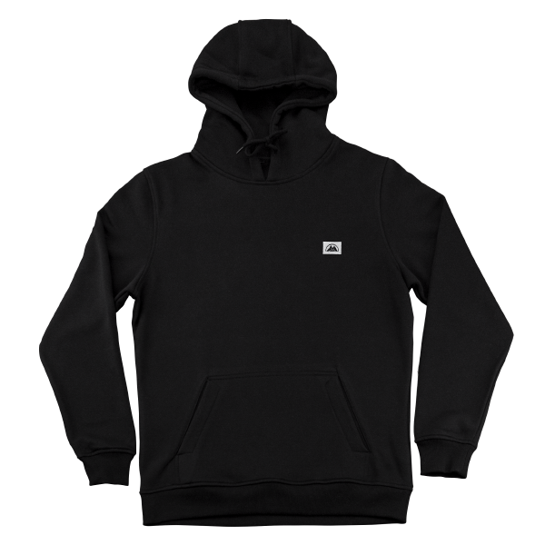 BMS Embroidery Box Logo Hoodie (schwarz/weiß) - Blue Mountain Store