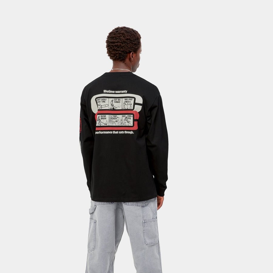 Carhartt WIP L/S Life Tools T-Shirt (black) - Blue Mountain Store