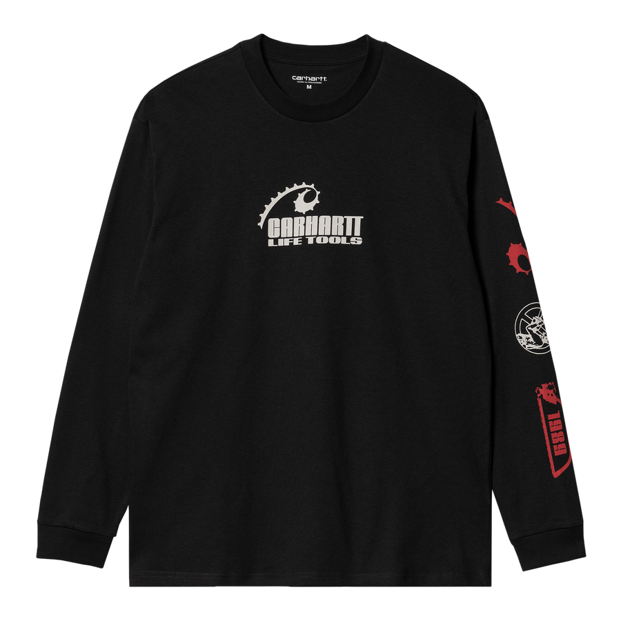 Carhartt WIP L/S Life Tools T-Shirt (black) - Blue Mountain Store