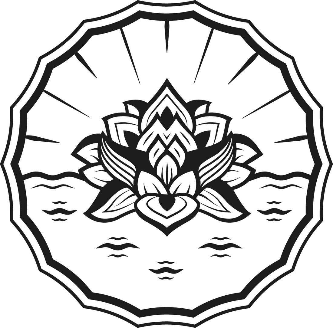BMS Lotus Tee (white/black) - Blue Mountain Store