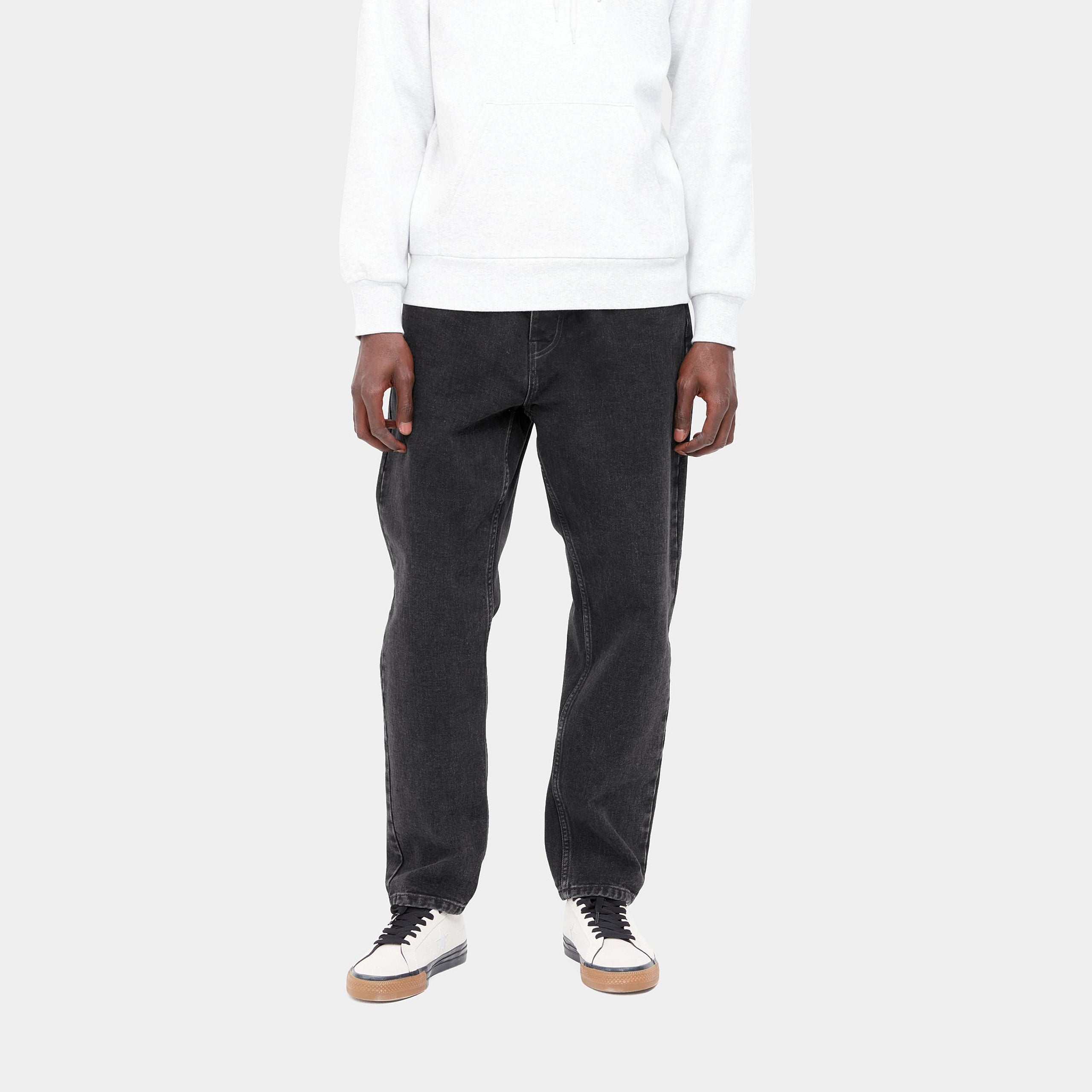 Carhartt WIP Newel Pant (black stone washed) - Blue Mountain Store