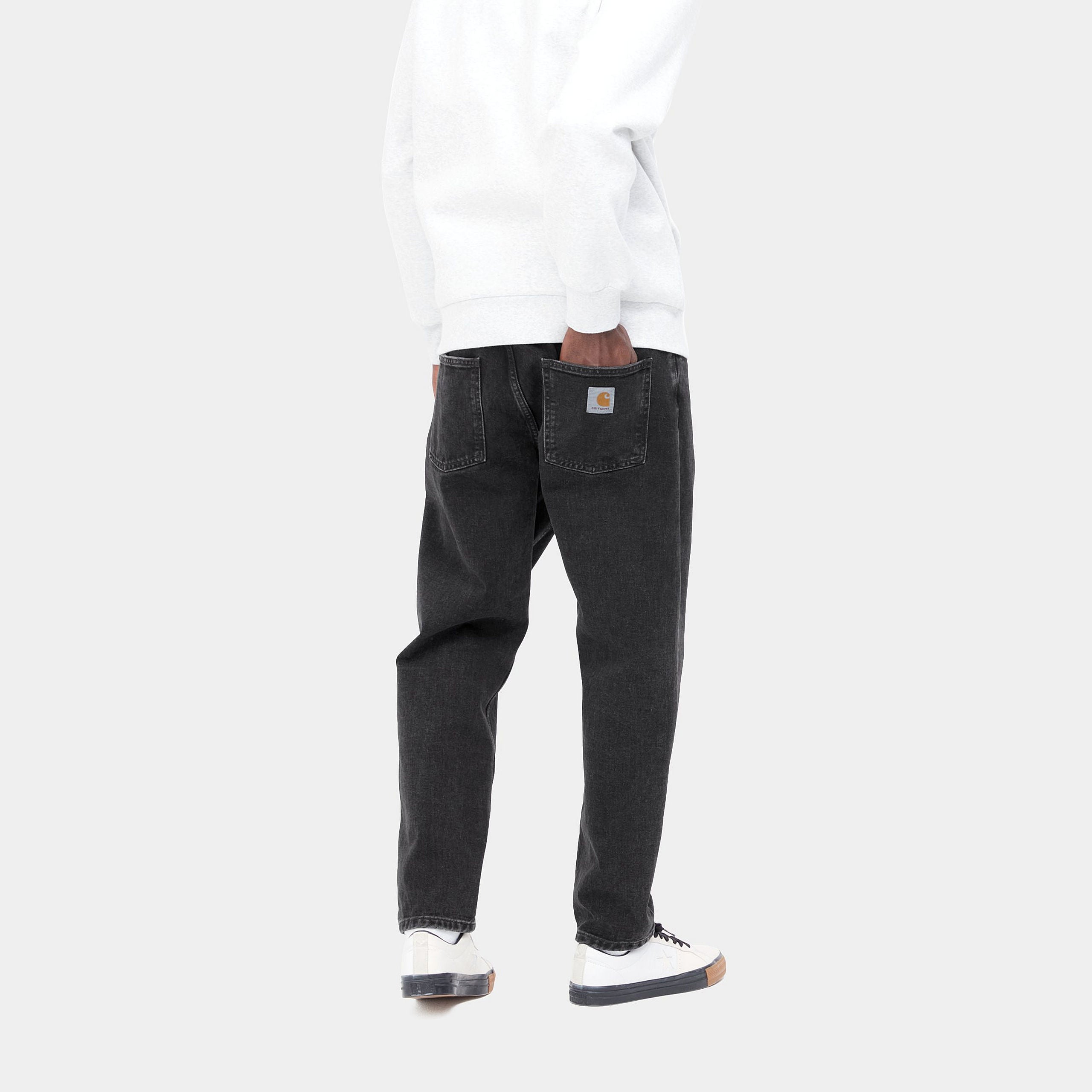 Carhartt WIP Newel Pant (black stone washed) - Blue Mountain Store