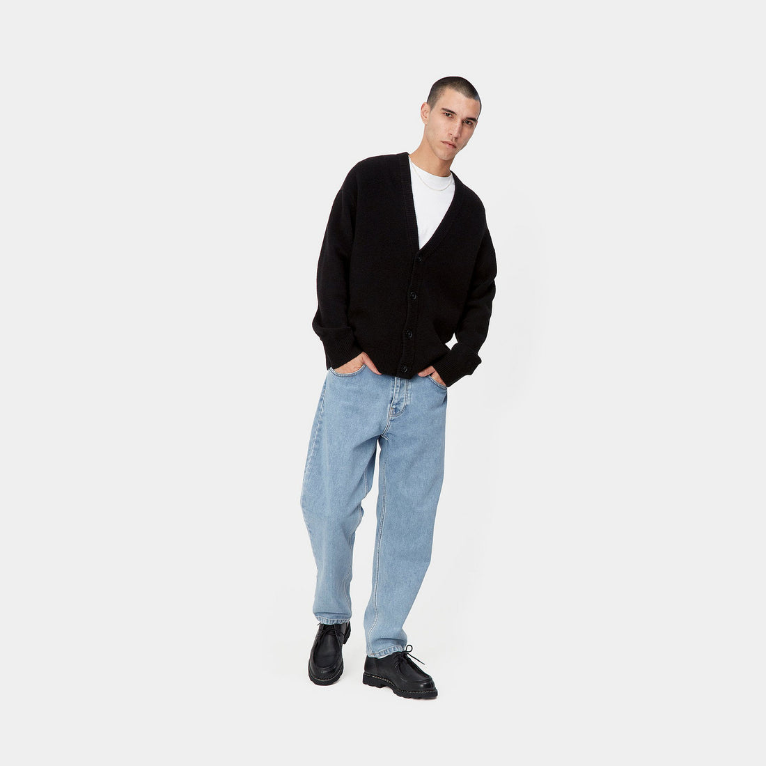 Carhartt WIP Newel Pant (blue stone bleached) - Blue Mountain Store