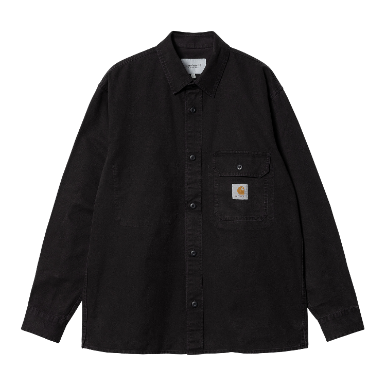 Carhartt WIP Reno Shirt Jac (black/garment dyed) - Blue Mountain Store