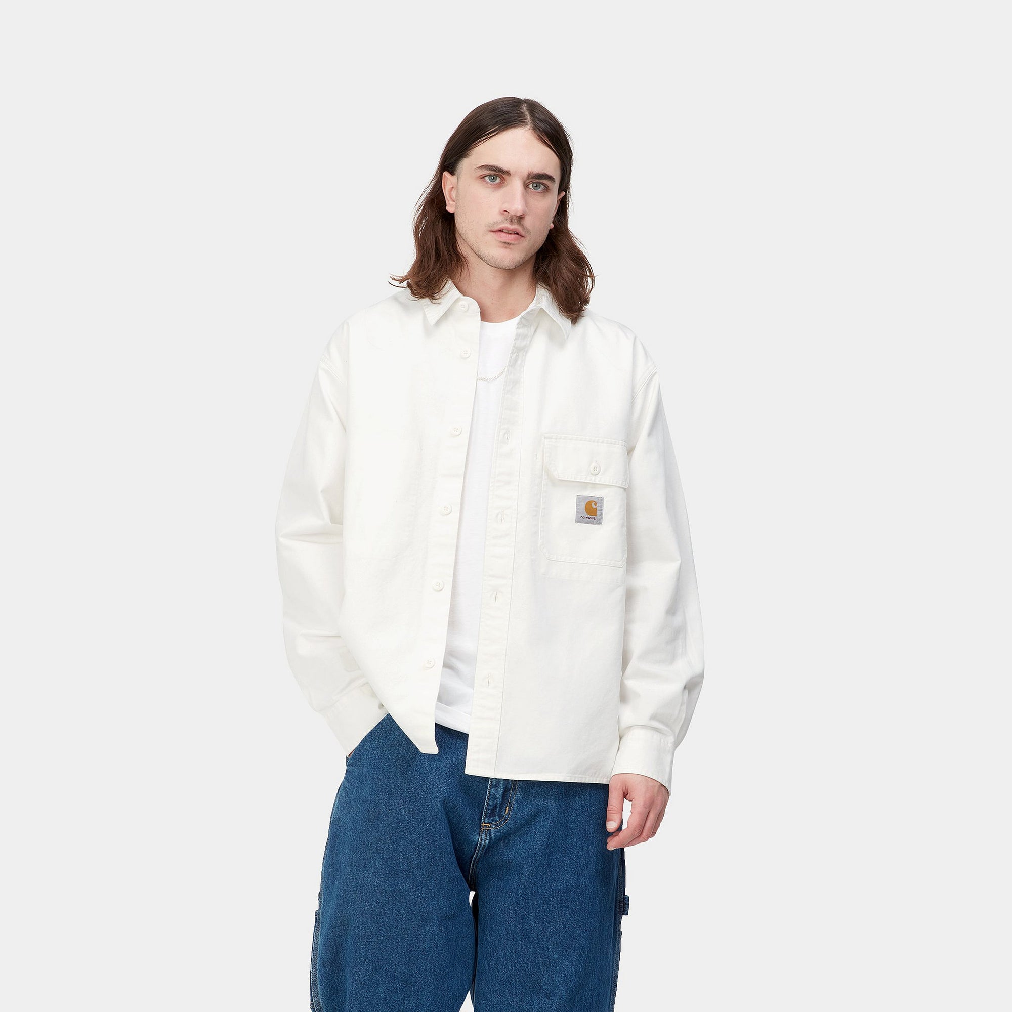 Carhartt WIP Reno Shirt Jac (off white/garment dyed) - Blue Mountain Store