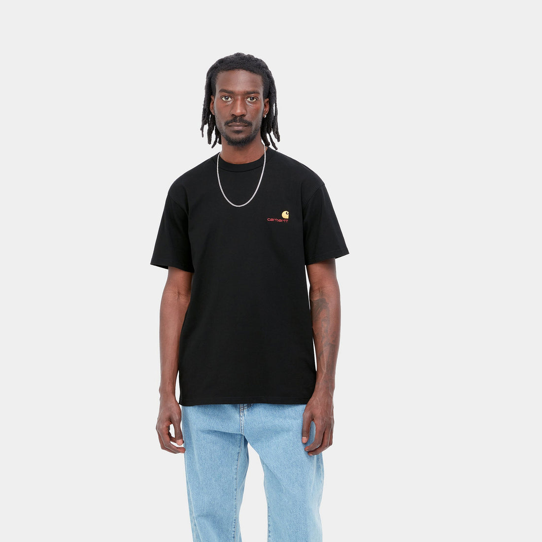 Carhartt WIP S/S American Script T-Shirt (black) - Blue Mountain Store