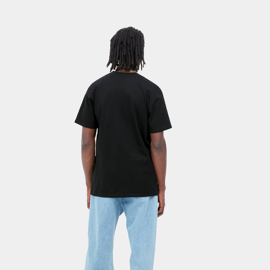 Carhartt WIP S/S American Script T-Shirt (black) - Blue Mountain Store
