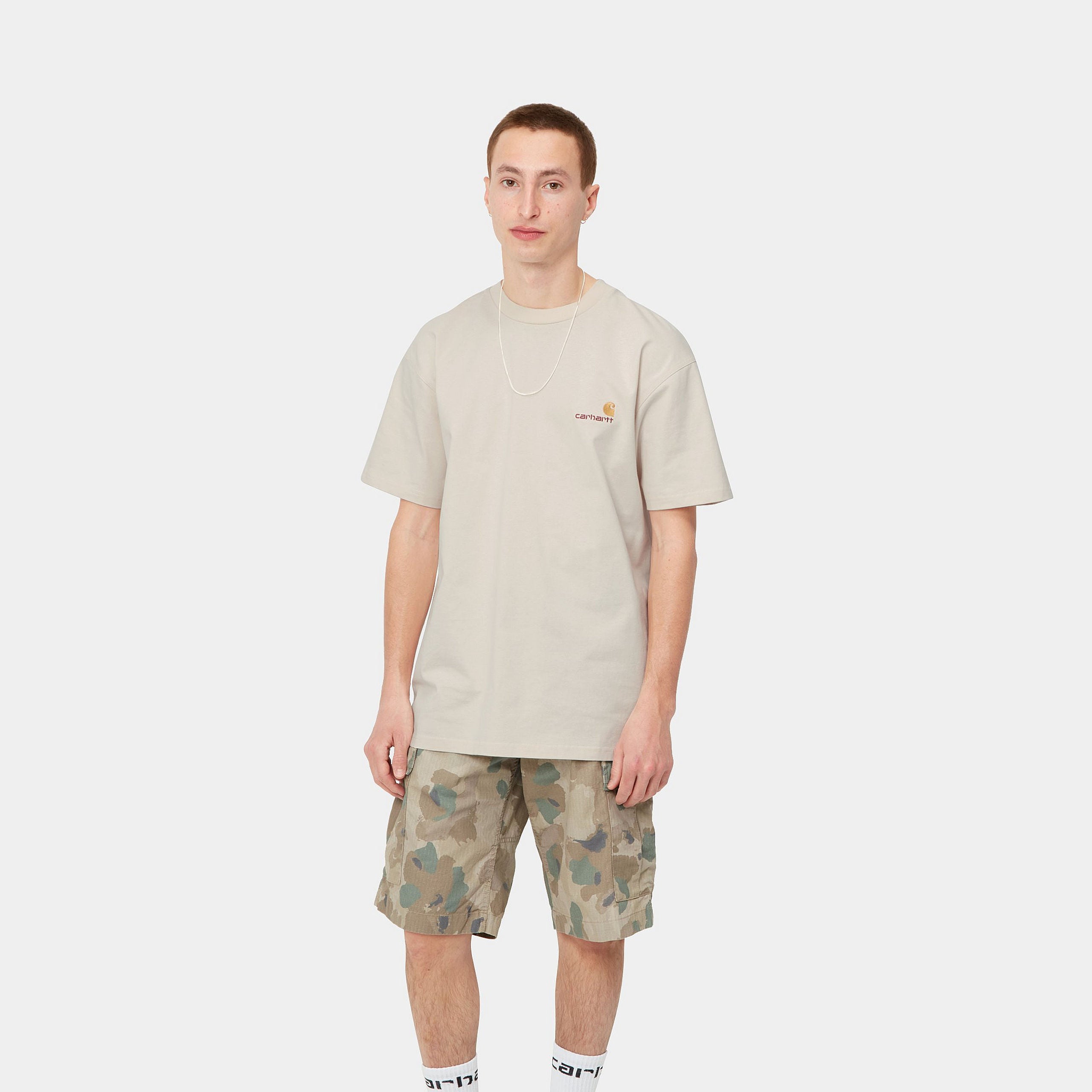 Carhartt WIP S/S American Script T-Shirt (natural) - Blue Mountain Store