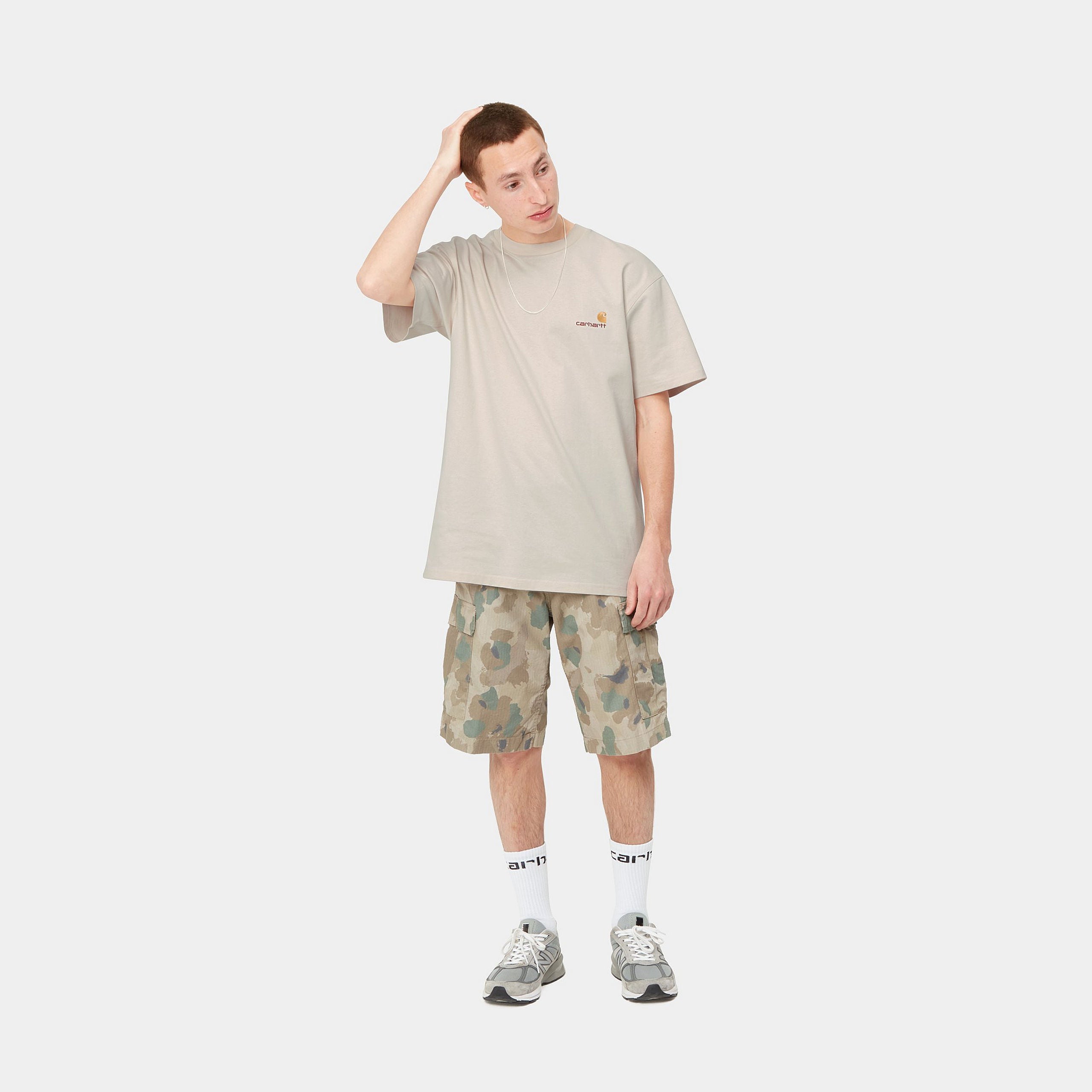 Carhartt WIP S/S American Script T-Shirt (natural) - Blue Mountain Store