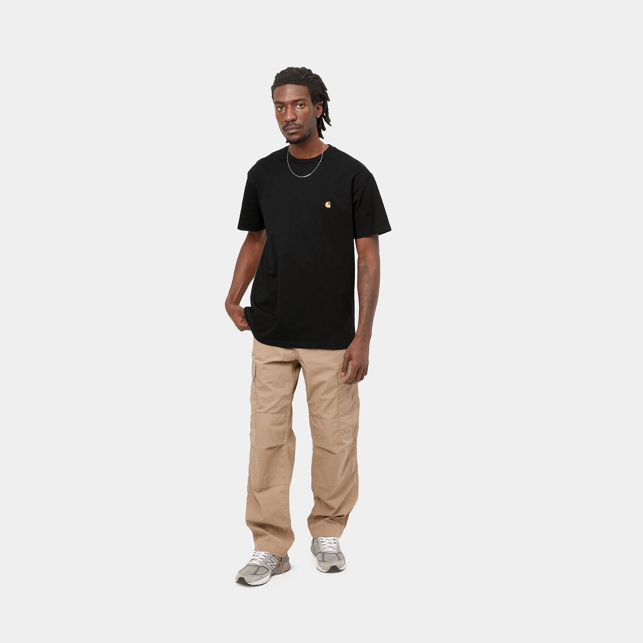 Carhartt WIP S/S Chase T-Shirt (black/gold) - Blue Mountain Store
