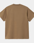 Carhartt WIP S/S Script Embroidery T-Shirt (buffalo/white) - Blue Mountain Store
