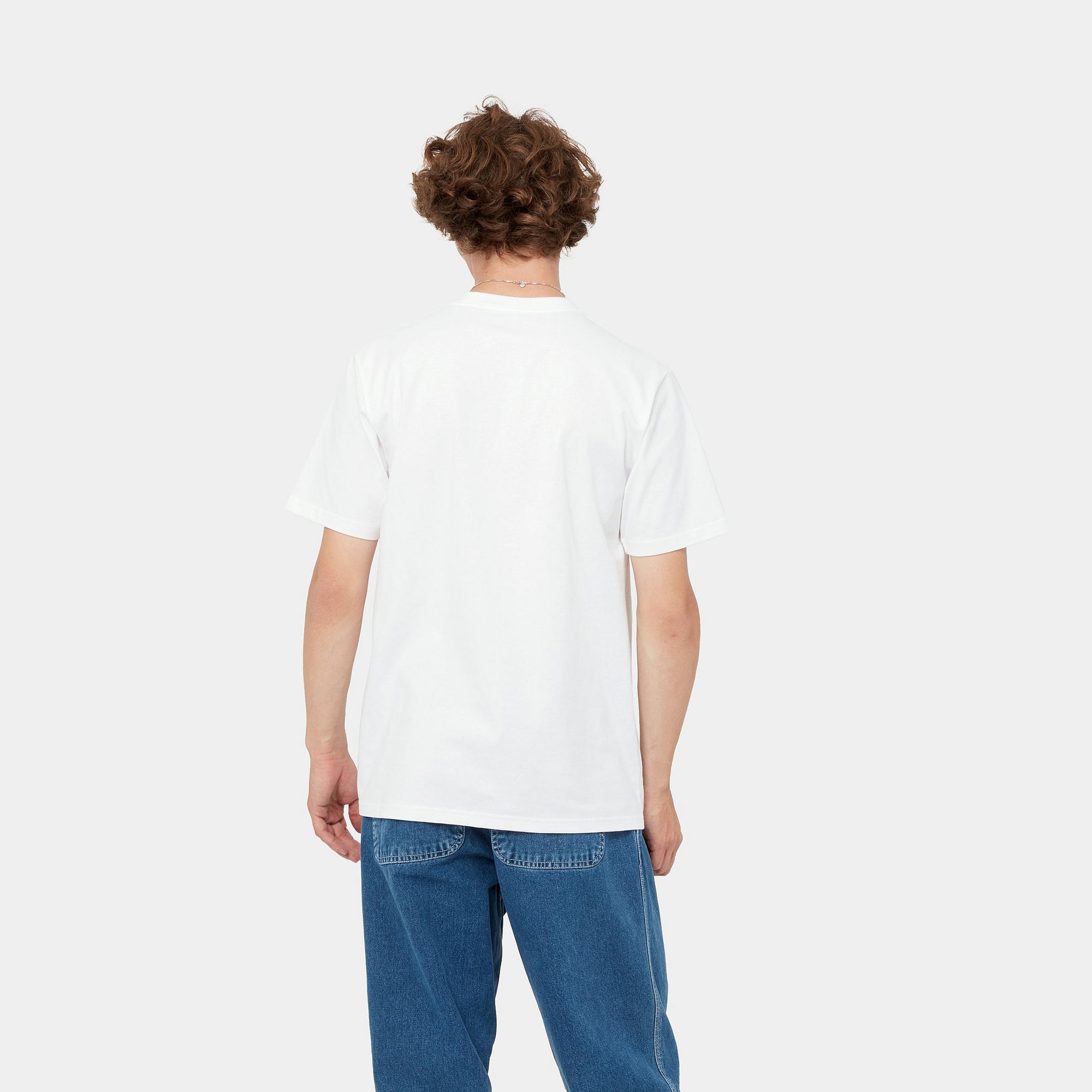 Carhartt WIP S/S University Script T-Shirt (white/black) - Blue Mountain Store
