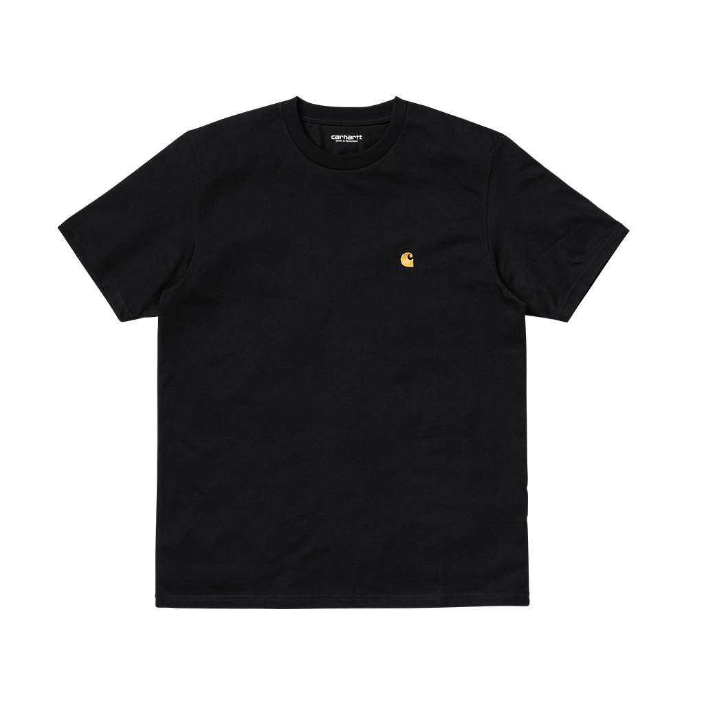 Carhartt WIP S/S Chase T-Shirt (black/gold) - Blue Mountain Store