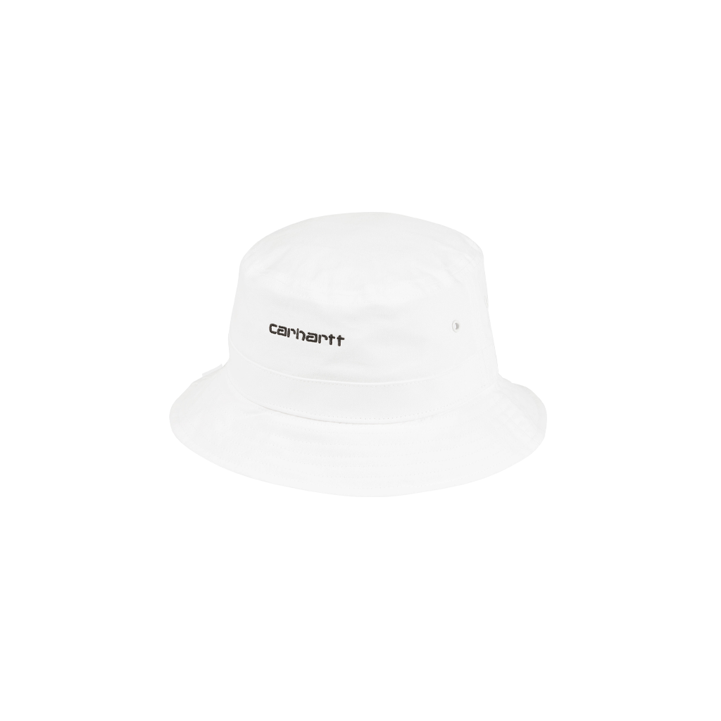 Carhartt WIP Script Bucket Hat (white/black) - Blue Mountain Store