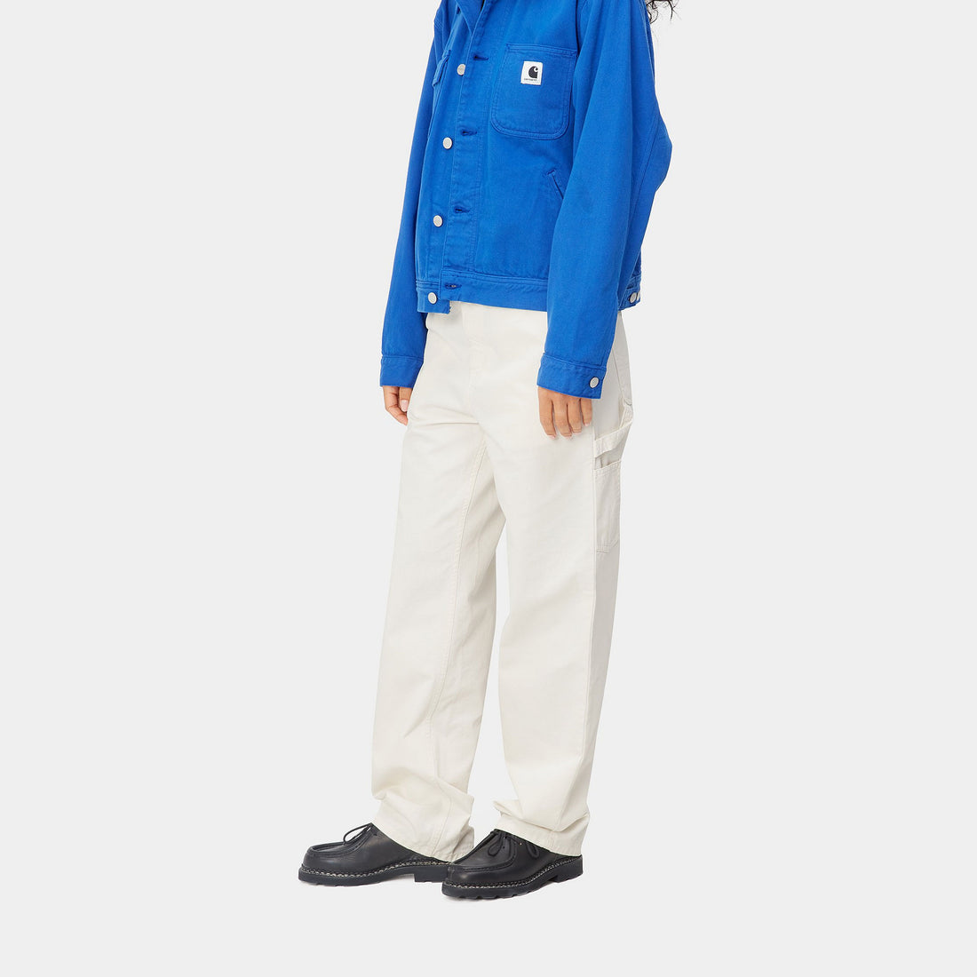 Carhartt WIP Women Pierce Pant Straight (off-white/rinsed) - Blue Mountain Store