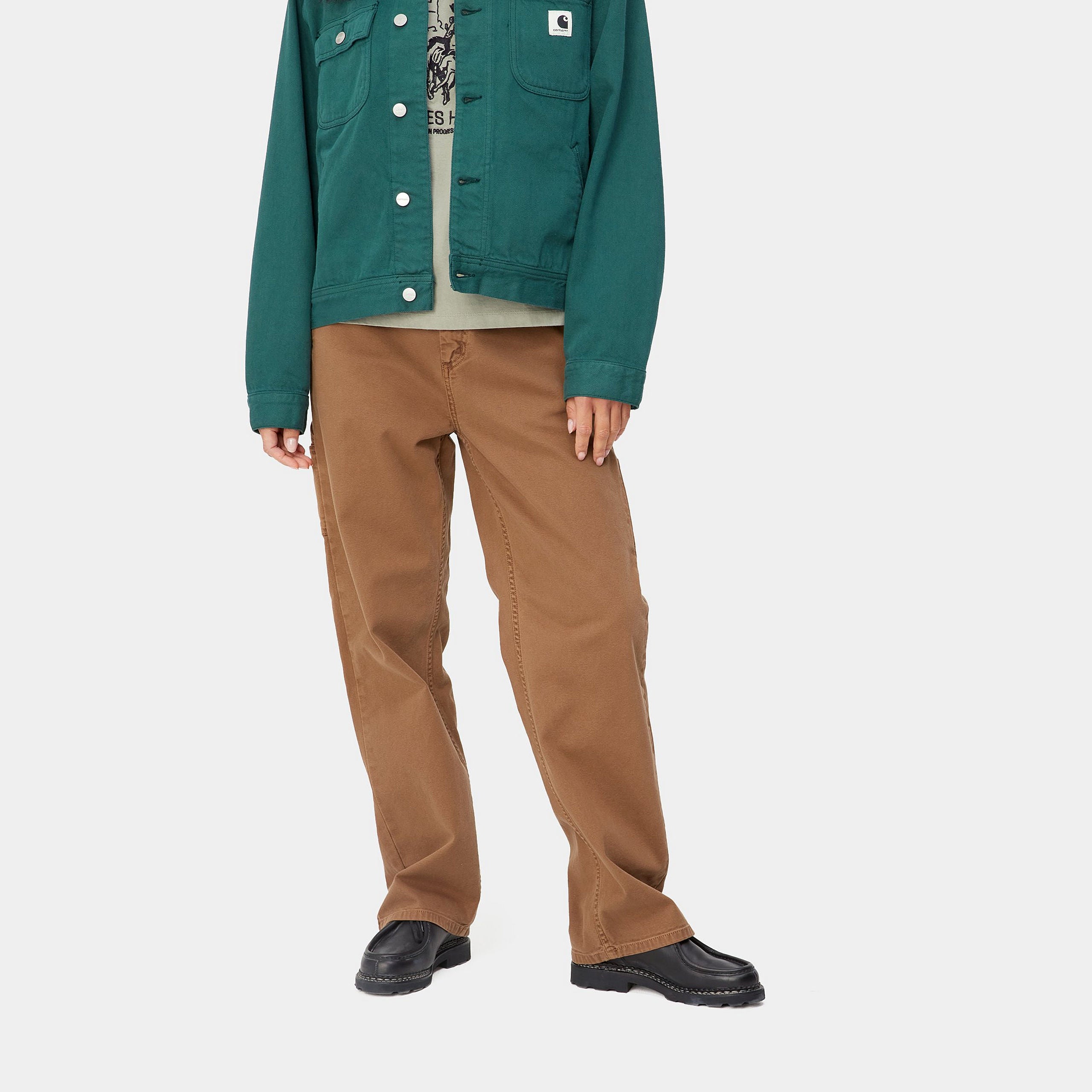 Carhartt WIP Women Pierce Pant Straight (tamarind/faded) - Blue Mountain Store